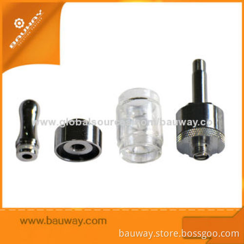 Bauway Manufacturer Protank Glass Tube Bottom Coil Clearomizers, 2.5mL Capacity, 600 Puffs